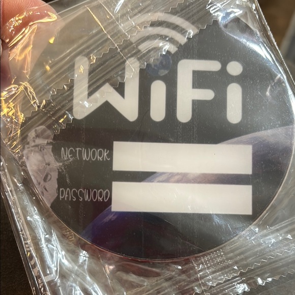 Black WiFi Network Labels with Marker (063) - Picture 2 of 2